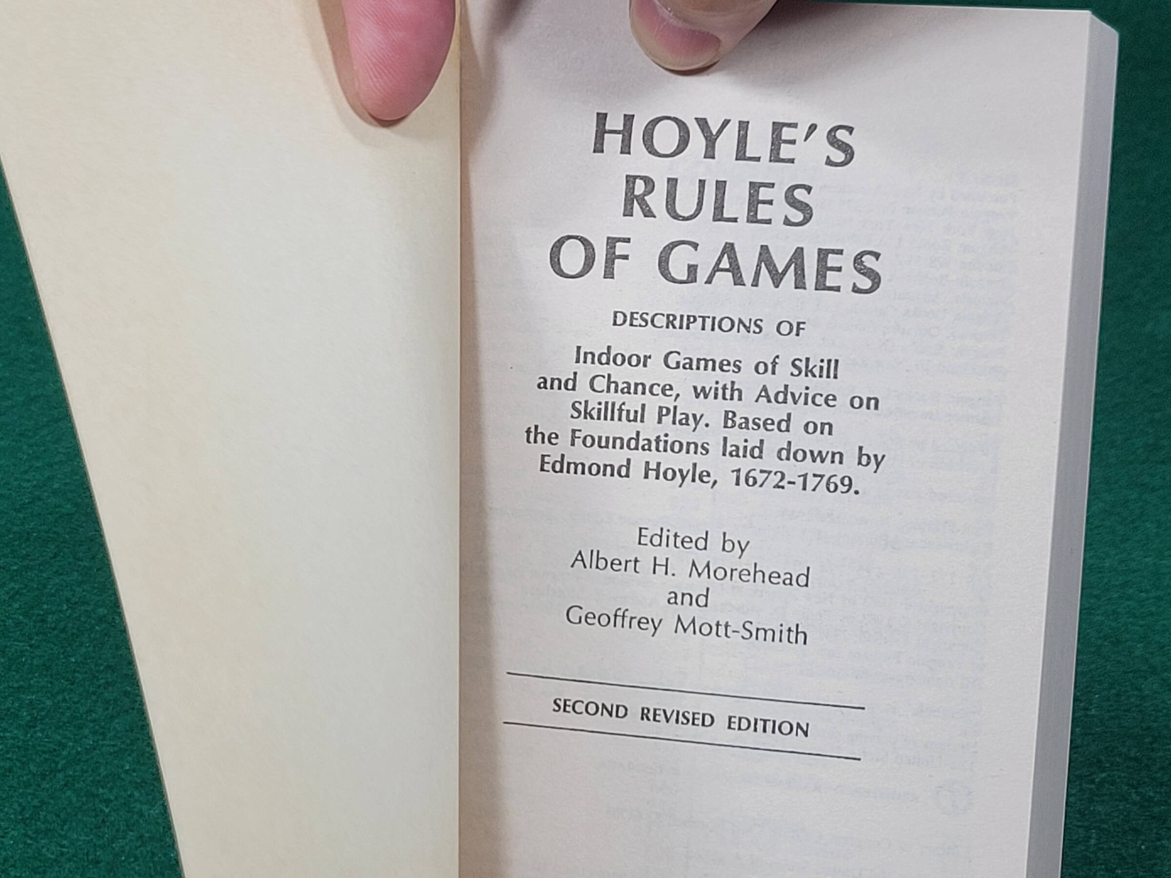 Vintage Play According To Hoyle Hoyle S Rules Of Games Out Of Newt S Games And Playing Cards