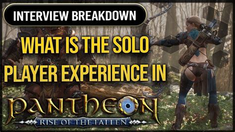 What Is The Solo Player Experience In Pantheon Rise Of The Fallen Mmorpg Developer Interview