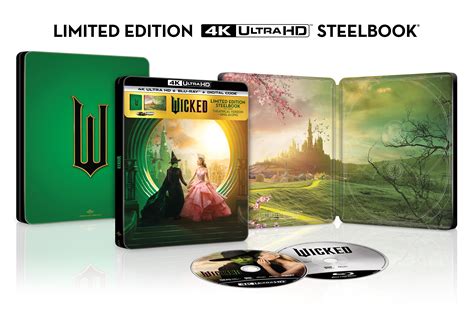 Wicked Walmart Exclusive 4K Ultra Hd Blu Ray Limited Steelbook With Theatrical Sing Along Versions Youtube
