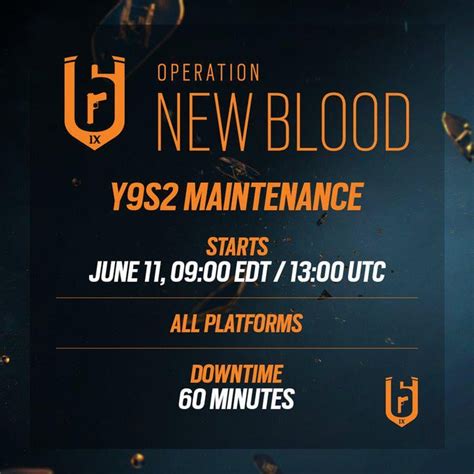 Year 9 Season 2 Operation New Blood Launching 11Th June 13 00 Utc R Rainbow6